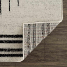 Load image into Gallery viewer, Angus Black&White Geometric Area Rug