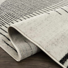 Load image into Gallery viewer, Angus Black&White Geometric Area Rug