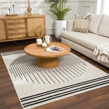 Load image into Gallery viewer, Angus Black&White Geometric Area Rug