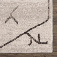 Carregar imagem no visualizador da galeria, Azzan Cream & Charcoal Area Rug - Clearance