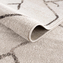Carregar imagem no visualizador da galeria, Azzan Cream & Charcoal Area Rug - Clearance