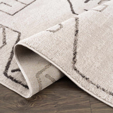 Carregar imagem no visualizador da galeria, Azzan Cream & Charcoal Area Rug - Clearance