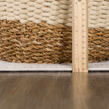 Carregar imagem no visualizador da galeria, Azzan Cream & Charcoal Area Rug - Clearance