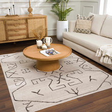 Carregar imagem no visualizador da galeria, Azzan Cream & Charcoal Area Rug - Clearance