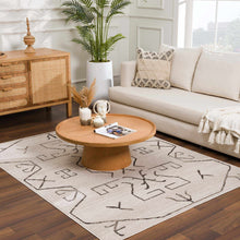 Carregar imagem no visualizador da galeria, Azzan Cream & Charcoal Area Rug - Clearance