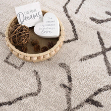 Carregar imagem no visualizador da galeria, Azzan Cream & Charcoal Area Rug - Clearance