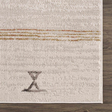 Load image into Gallery viewer, Deja Cream & Gold Area Rug - Clearance