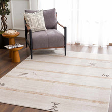 Load image into Gallery viewer, Deja Cream & Gold Area Rug - Clearance