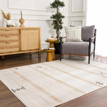 Load image into Gallery viewer, Deja Cream & Gold Area Rug - Clearance