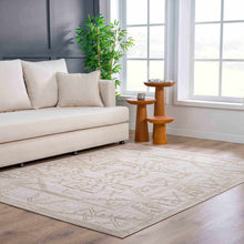 Load image into Gallery viewer, Divya Cream & Gold Area Rug - Clearance
