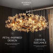 Load image into Gallery viewer, Petala Crystal Round Chandelier