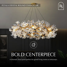 Load image into Gallery viewer, Petala Crystal Round Chandelier