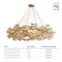 Load image into Gallery viewer, Petala Crystal Round Chandelier