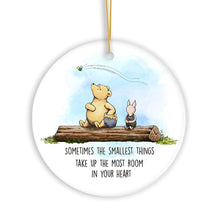 Load image into Gallery viewer, Pooh Bear’s Heartwarming Quote Ornament, Sentimental Appreciation Ceramic Tree Decoration