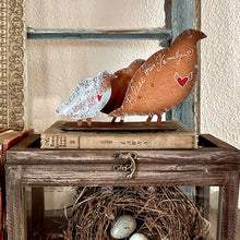 Carregar imagem no visualizador da galeria, Rustic Steel Mother Quail and Family