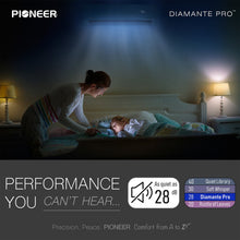 Cargar imagen en el visor de la galería, Pioneer® Diamante Pro™ 36,000 BTU 19 SEER2 230V High-Wall Ductless Mini-Split Air Conditioner Inverter Heat Pump with 16 Ft. Kit