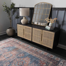 Carregar imagem no visualizador da galeria, Baltinglass Rust & Blue Washable Area Rug - Clearance