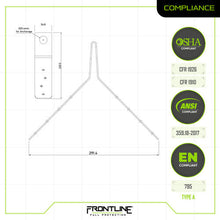 Carregar imagem no visualizador da galeria, Frontline ROSU02 Hinged Steel Roof Anchor