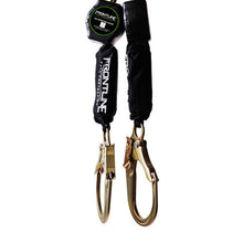 Load image into Gallery viewer, Frontline RPA062R Aramid Fiber Web Twin Leg 6' SRL with Steel Rebar Hook Ends