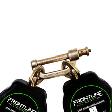 Load image into Gallery viewer, Frontline RPA062R Aramid Fiber Web Twin Leg 6' SRL with Steel Rebar Hook Ends