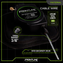 Carregar imagem no visualizador da galeria, Frontline RPG081SLE Leading Edge Cable Single Leg 8' SRL with Steel Snap Hook End
