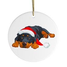 Carregar imagem no visualizador da galeria, Rottweiler Christmas Ornament