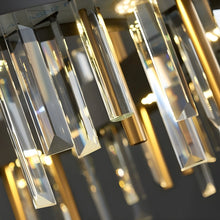 Load image into Gallery viewer, Royal Hanging Gold/Titanium/Copper Round Crystal Chandelier for Dining Room