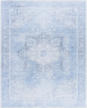Load image into Gallery viewer, Ice Blue Flat Pile Washable Rug - Clearance