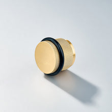Load image into Gallery viewer, Bastion - Classic Knurled Solid Brass Door Stops