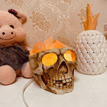 Load image into Gallery viewer, Himalayan Crystal Salt Skull Lamp