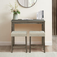 Carregar imagem no visualizador da galeria, 1 Traditional Breakfast Dining Table Set with 2 Stools for Apartment