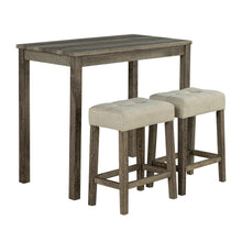 Carregar imagem no visualizador da galeria, 1 Traditional Breakfast Dining Table Set with 2 Stools for Apartment