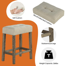 Carregar imagem no visualizador da galeria, 1 Traditional Breakfast Dining Table Set with 2 Stools for Apartment