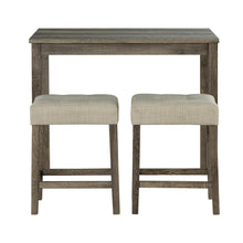 Carregar imagem no visualizador da galeria, 1 Traditional Breakfast Dining Table Set with 2 Stools for Apartment