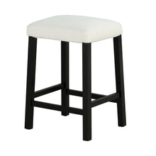 Carregar imagem no visualizador da galeria, 36" Modern Dining Table Set with 2 Stool, High Gloss Table Top, USB-A & USB-C Charging Ports