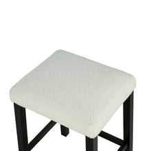 Carregar imagem no visualizador da galeria, 36" Modern Dining Table Set with 2 Stool, High Gloss Table Top, USB-A & USB-C Charging Ports