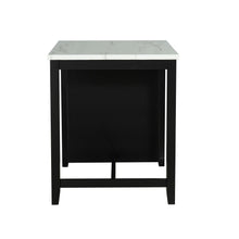 Carregar imagem no visualizador da galeria, 36" Modern Dining Table Set with 2 Stool, High Gloss Table Top, USB-A & USB-C Charging Ports