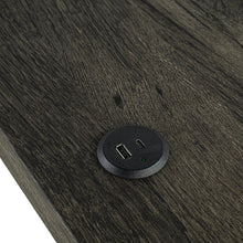Carregar imagem no visualizador da galeria, 59" Rustic Dining&Bar Table Set with 3 Stools for Apartment, USB-A & USB-C Charging Ports