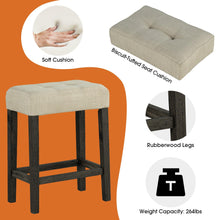 Carregar imagem no visualizador da galeria, 59" Rustic Dining&Bar Table Set with 3 Stools for Apartment, USB-A & USB-C Charging Ports