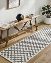 Load image into Gallery viewer, Halen Taupe Checkered Area Rug