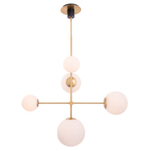 Carregar imagem no visualizador da galeria, Spark Modern Gold 5 Light Dimmable Chandelier
