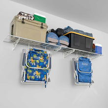 Carregar imagem no visualizador da galeria, 18" x 48" Wall Shelves (Two Pack with Hooks)