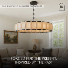 Carregar imagem no visualizador da galeria, Sakhra Round Alabaster Chandelier