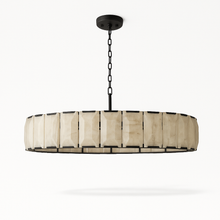 Carregar imagem no visualizador da galeria, Sakhra Round Alabaster Chandelier