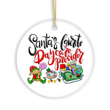 Load image into Gallery viewer, Santa’s Favorite Daycare Provider Christmas Ornament, Teacher Appreciation Gift