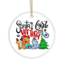 Load image into Gallery viewer, Santa’s Favorite Vet Tech Christmas Ornament, Appreciation Gift for Veterinary Technician