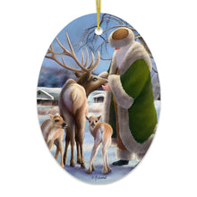 Load image into Gallery viewer, Santa's Reindeer Farm Christmas Ornament