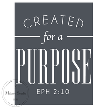 Load image into Gallery viewer, Created for a Purpose - Mesh Stencil 8.5x11