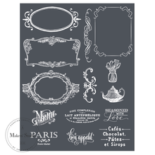 Carregar imagem no visualizador da galeria, Frames and Phrases - Mesh Stencil 8.5x11