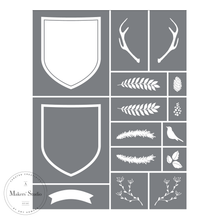 Load image into Gallery viewer, Lodge - Mesh Stencil 8.5 x 11